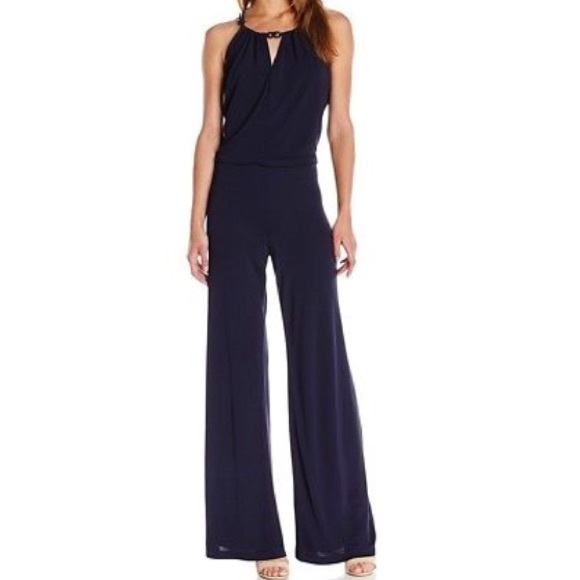 trina turk navy jumpsuit